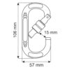 Oval Compact Lock - Image 2